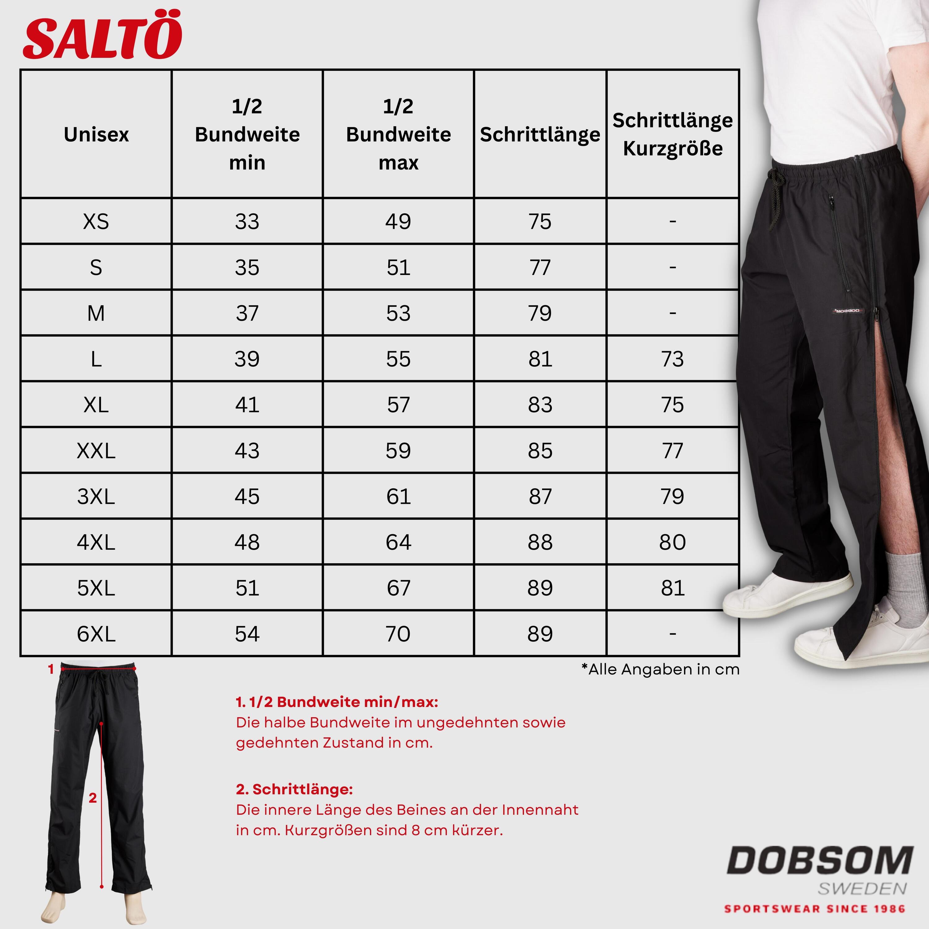Dobsom Reha Hose Damen und Herren I Jogginghose seitlich zu öffnen 7/7