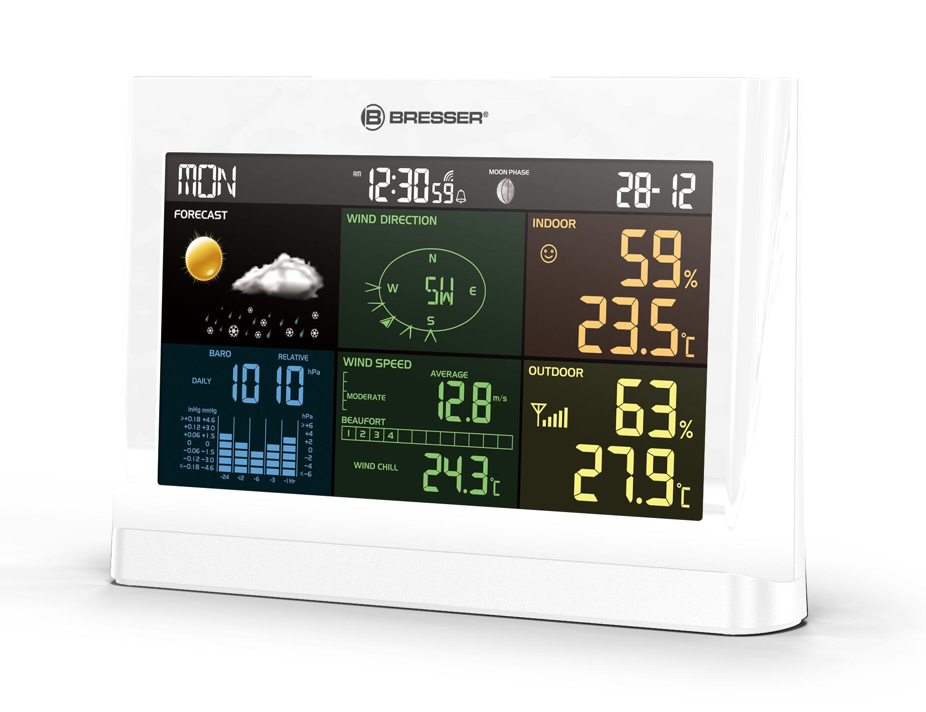 Centrale météo 5-en-1 Comfort BRESSER avec Écran en Couleurs 2/7