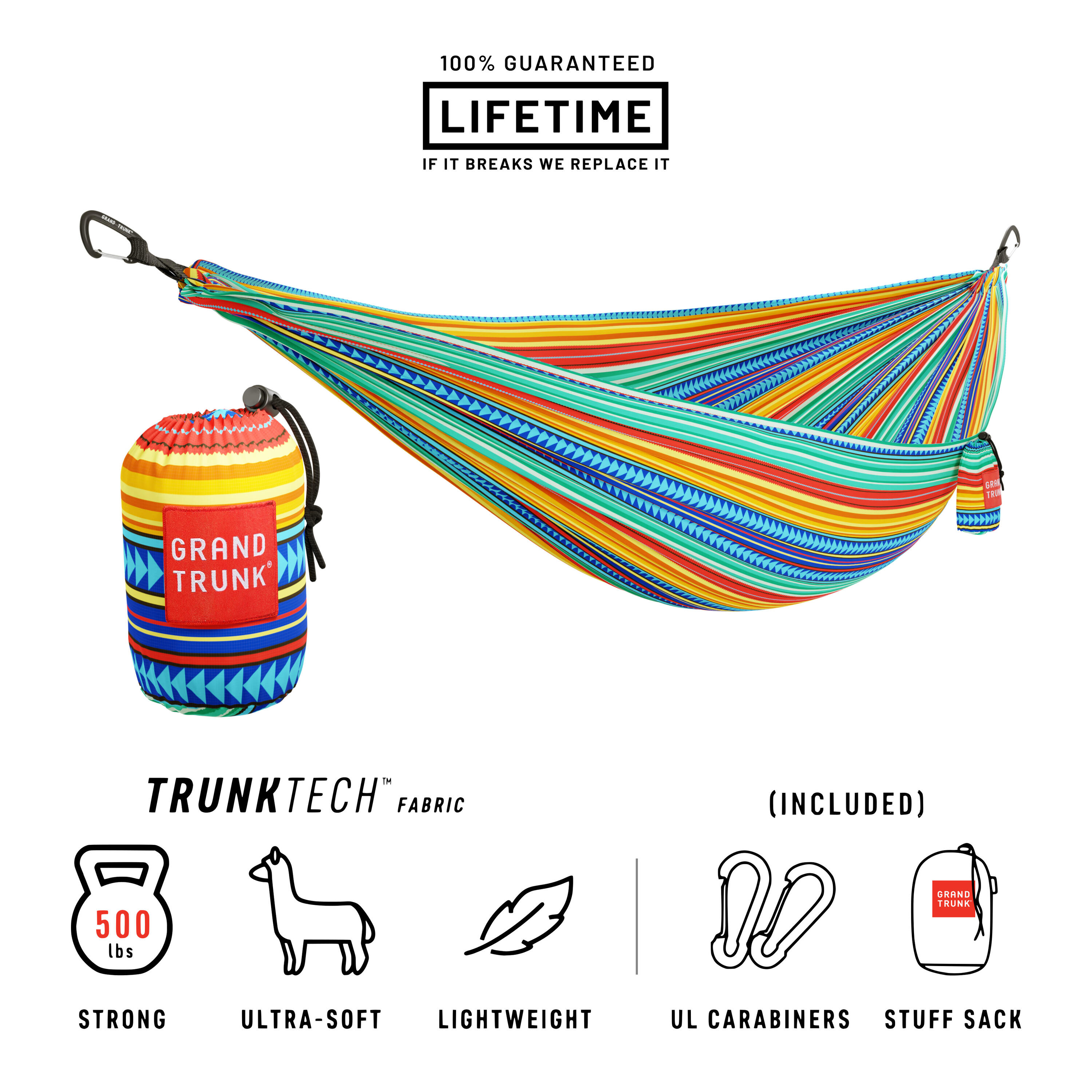 Hamak Grand Trunk Trunk Tech Double Prints cabo 2/7