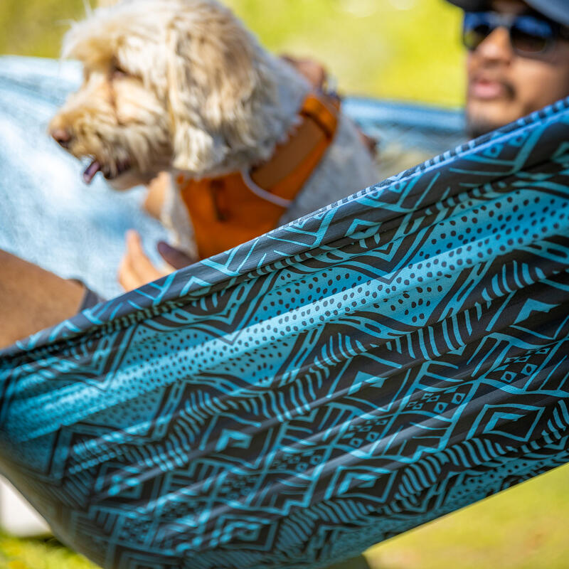 Hamak Grand Trunk Trunk Tech Double Prints blue nile