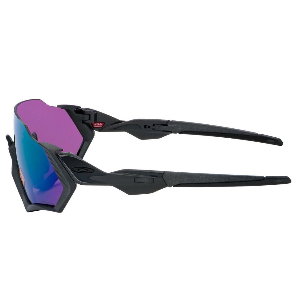 Oakley Flight Jacket Mt Steel w/ PRIZM Rd Jade Sunglasses 3/5