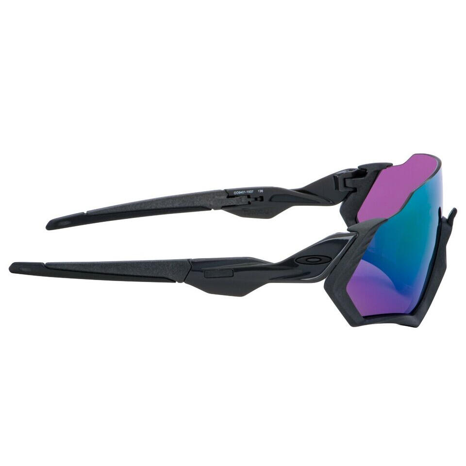 Oakley Flight Jacket Mt Steel w/ PRIZM Rd Jade Sunglasses 4/5