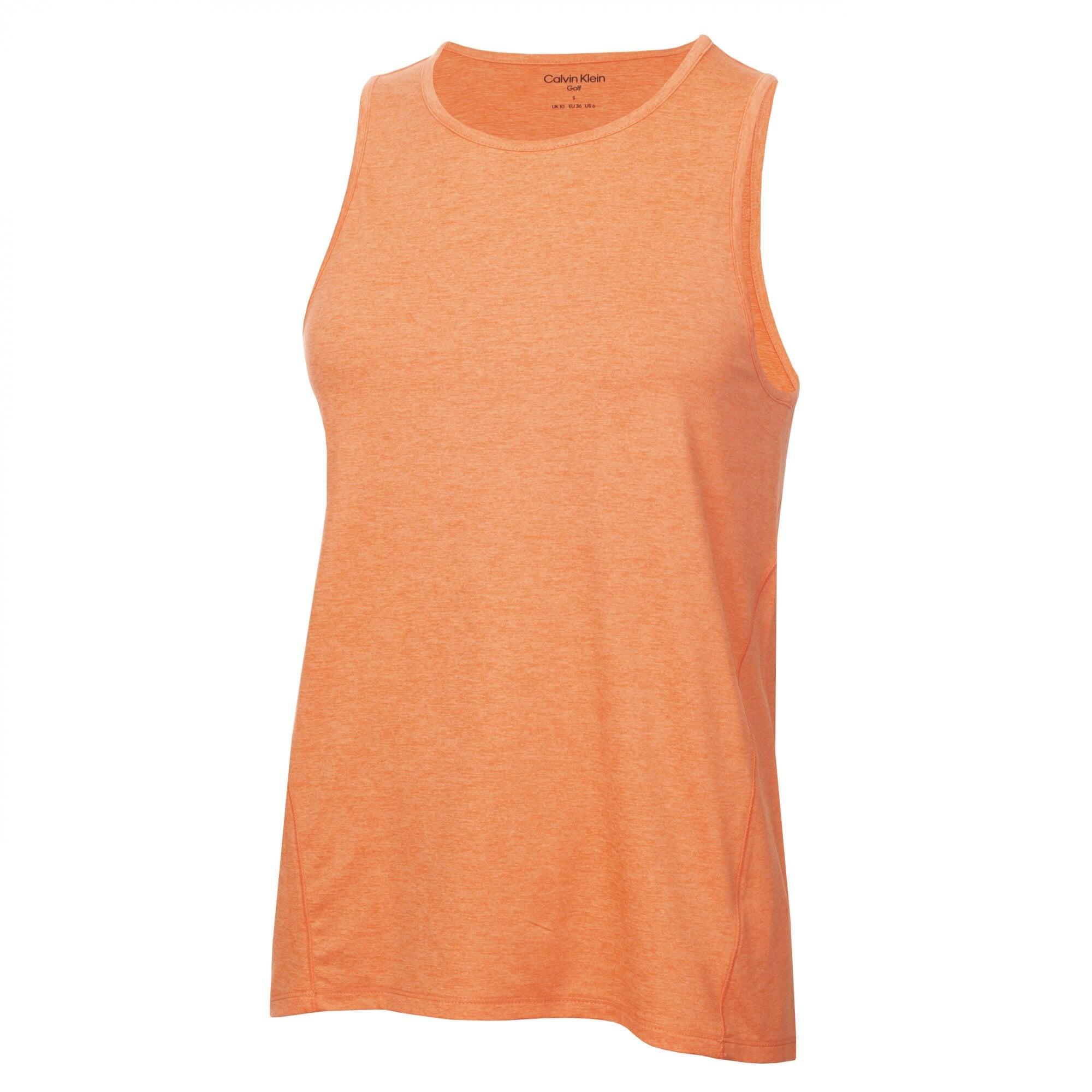 Calvin Klein Ladies RELAX SLEEVELESS TANK TOP Coral Marl 1/5