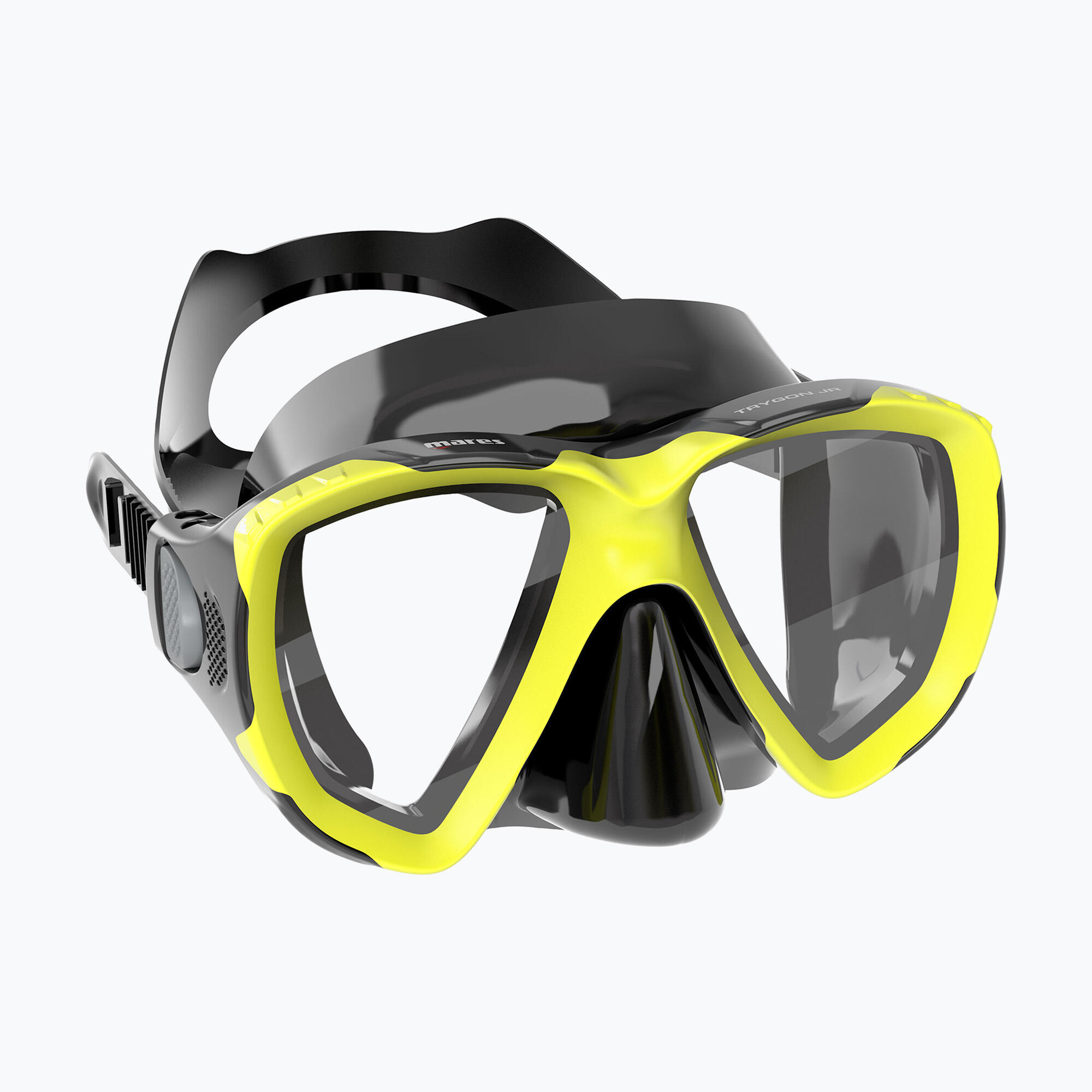 Máscara Snorkel Trygon Adulto Amarillo Negro 3/3