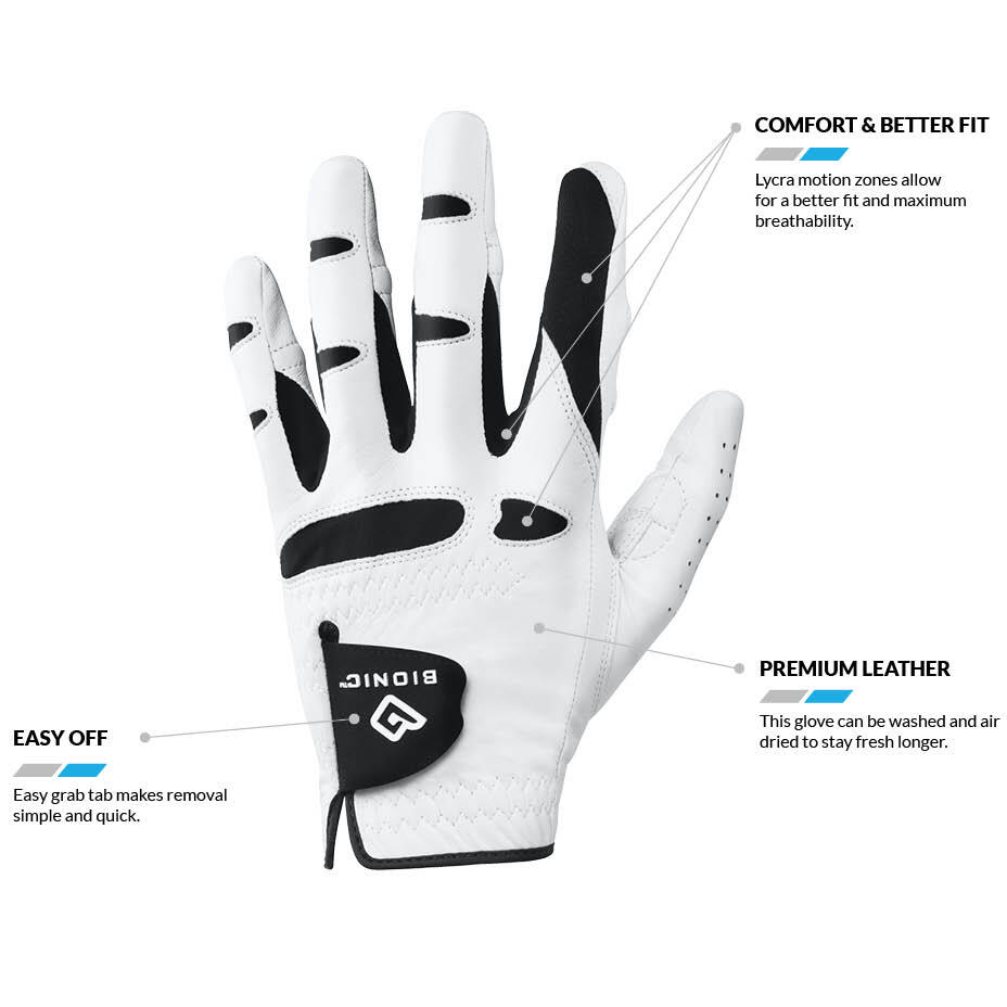 Bionic Stablegrip Mens Golf Glove 3/4