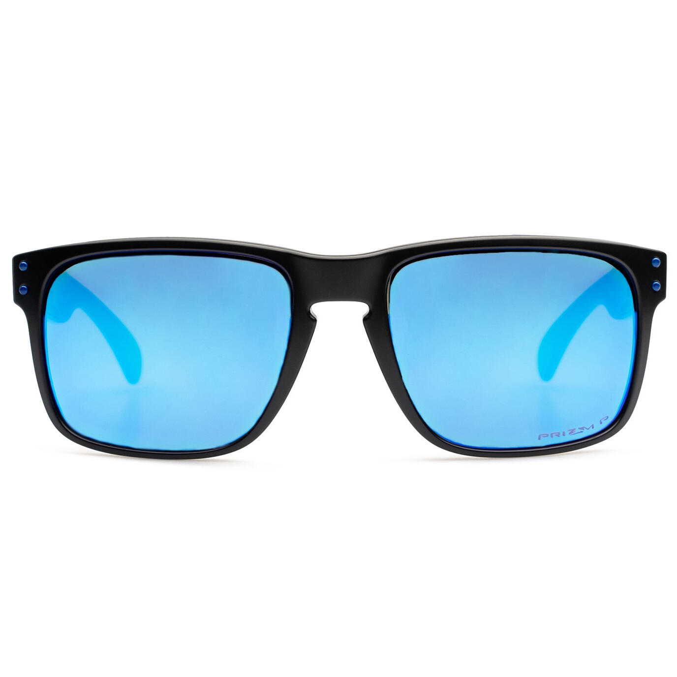 Oakley Holbrook Masken-Sonnenbrille blau/schwarz mit Etui 3/7