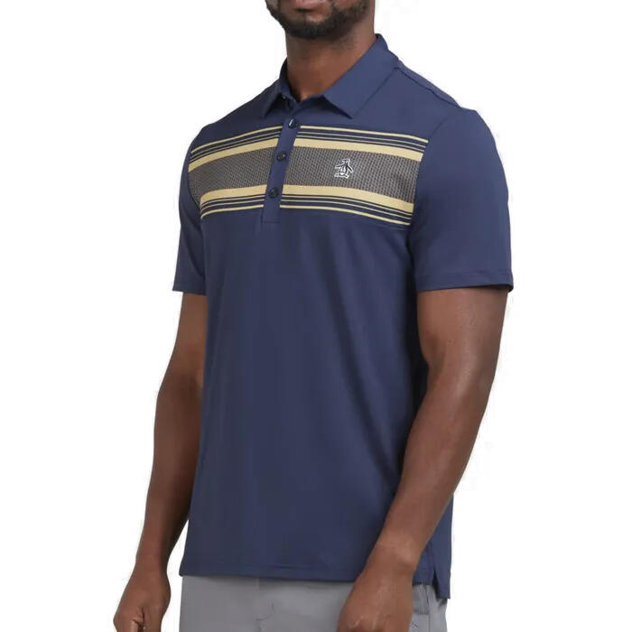 Original Penguin JackS Stripe Block Polo - BLACK IRIS 3/3