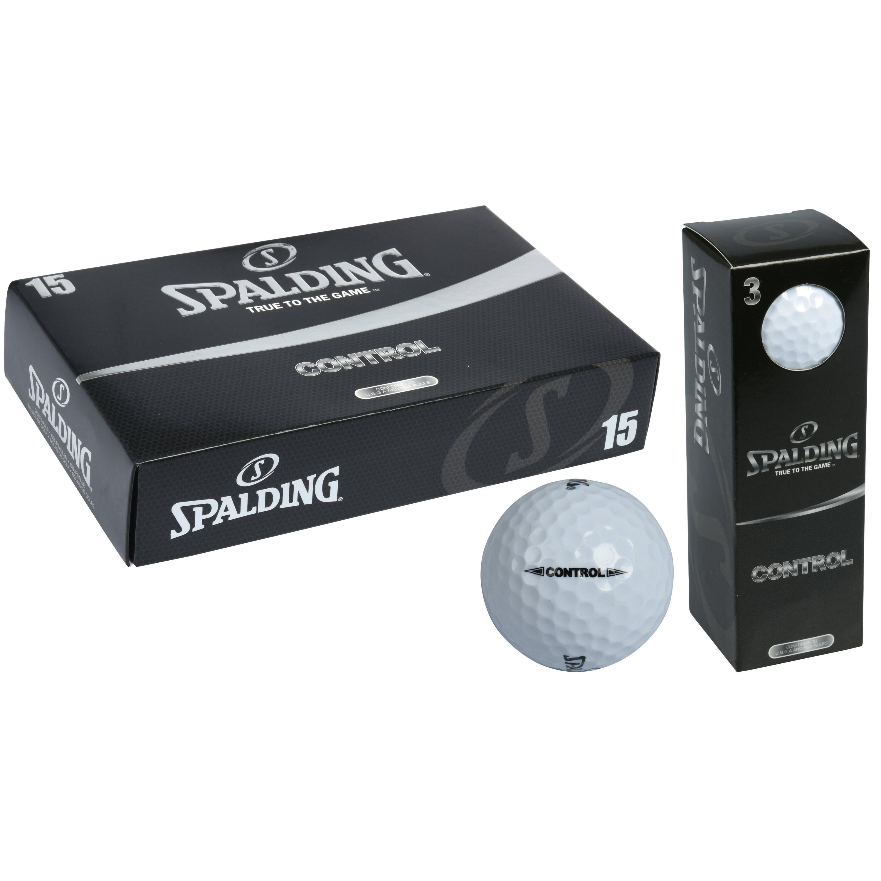 Spalding Control 15 Golf Ball Pack 2/3