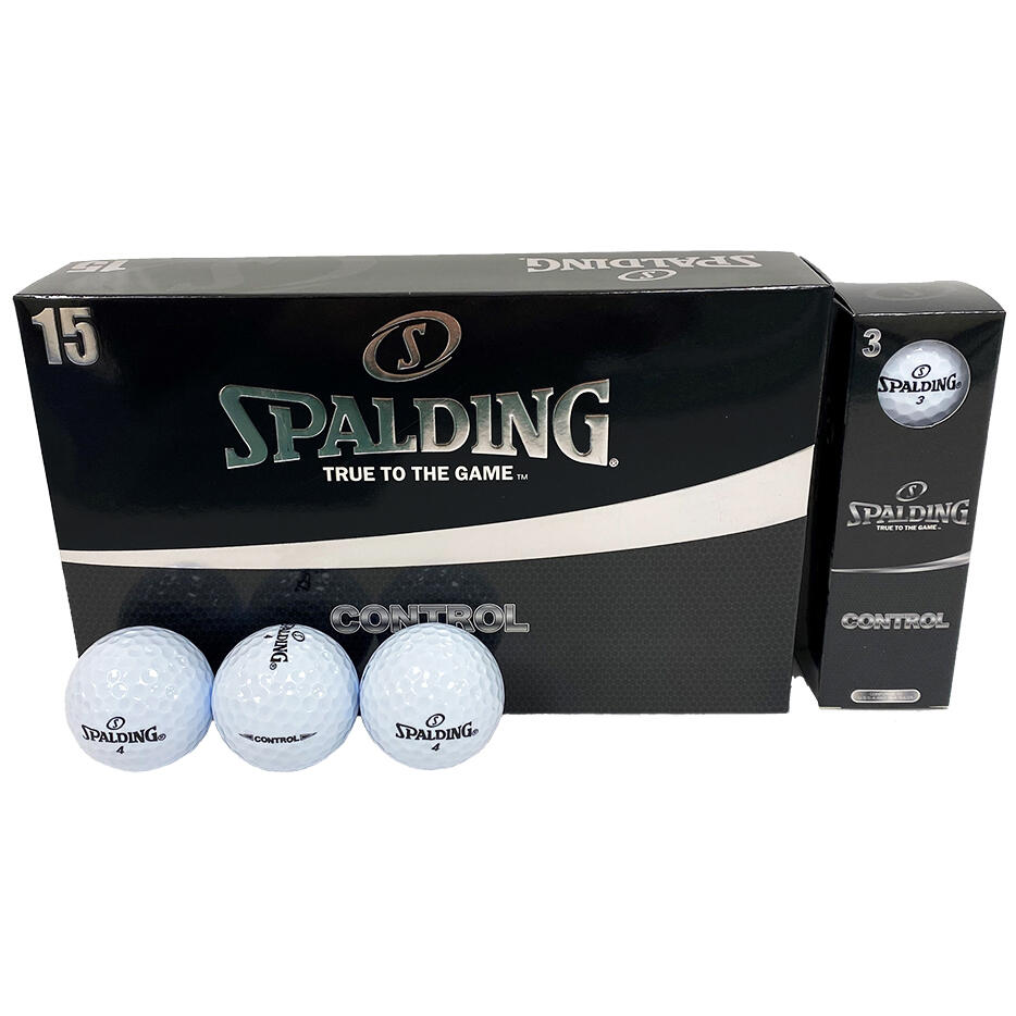 Spalding Control 15 Golf Ball Pack 1/3