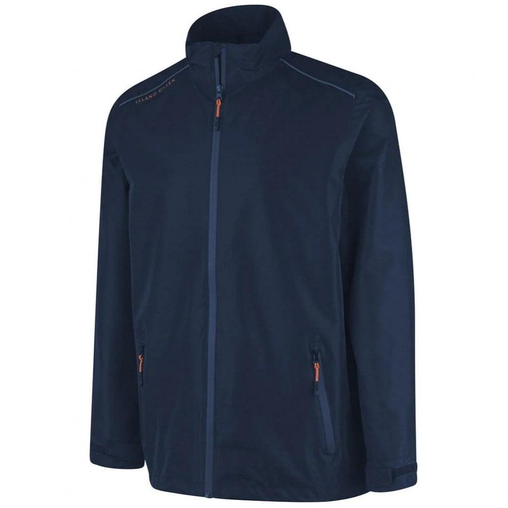 Island Green Men's Waterproof Inner Storm Cuff Golf Jacket 1/4