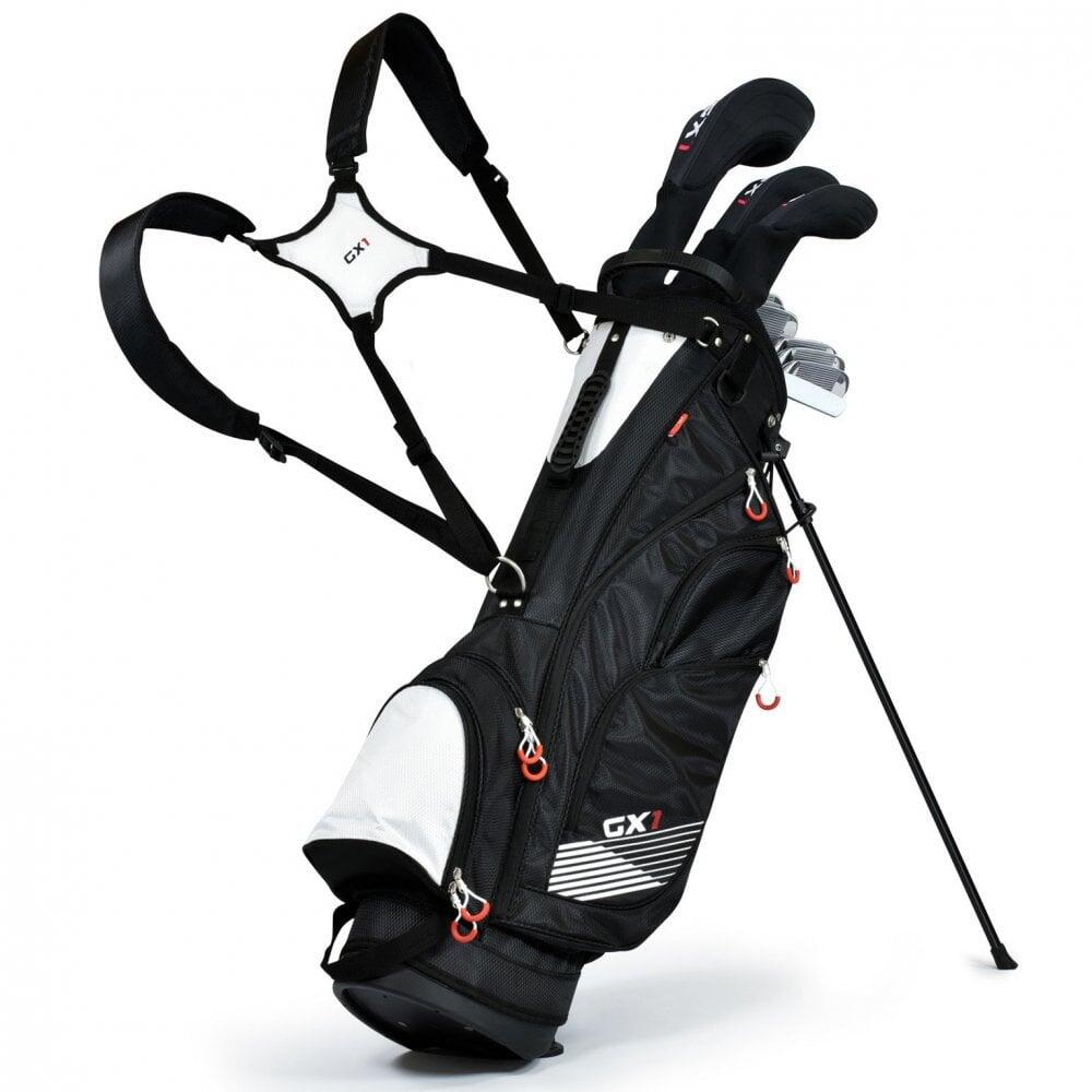 MASTERS GOLF GX1 Mens Steel Clubpack S/Bag - Black/Grey