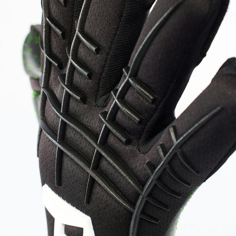 Keepershandschoenen voetbal volwassen Black Beast 3.0 Fingersave