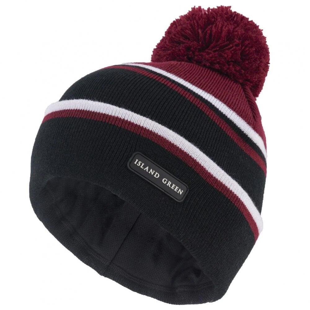ISLAND GREEN Island Green Mens Knitted Golf Bobble Hat