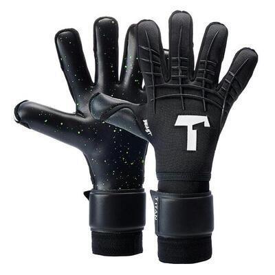 Keepershandschoenen voetbal volwassen black beast 3.0 fingersave