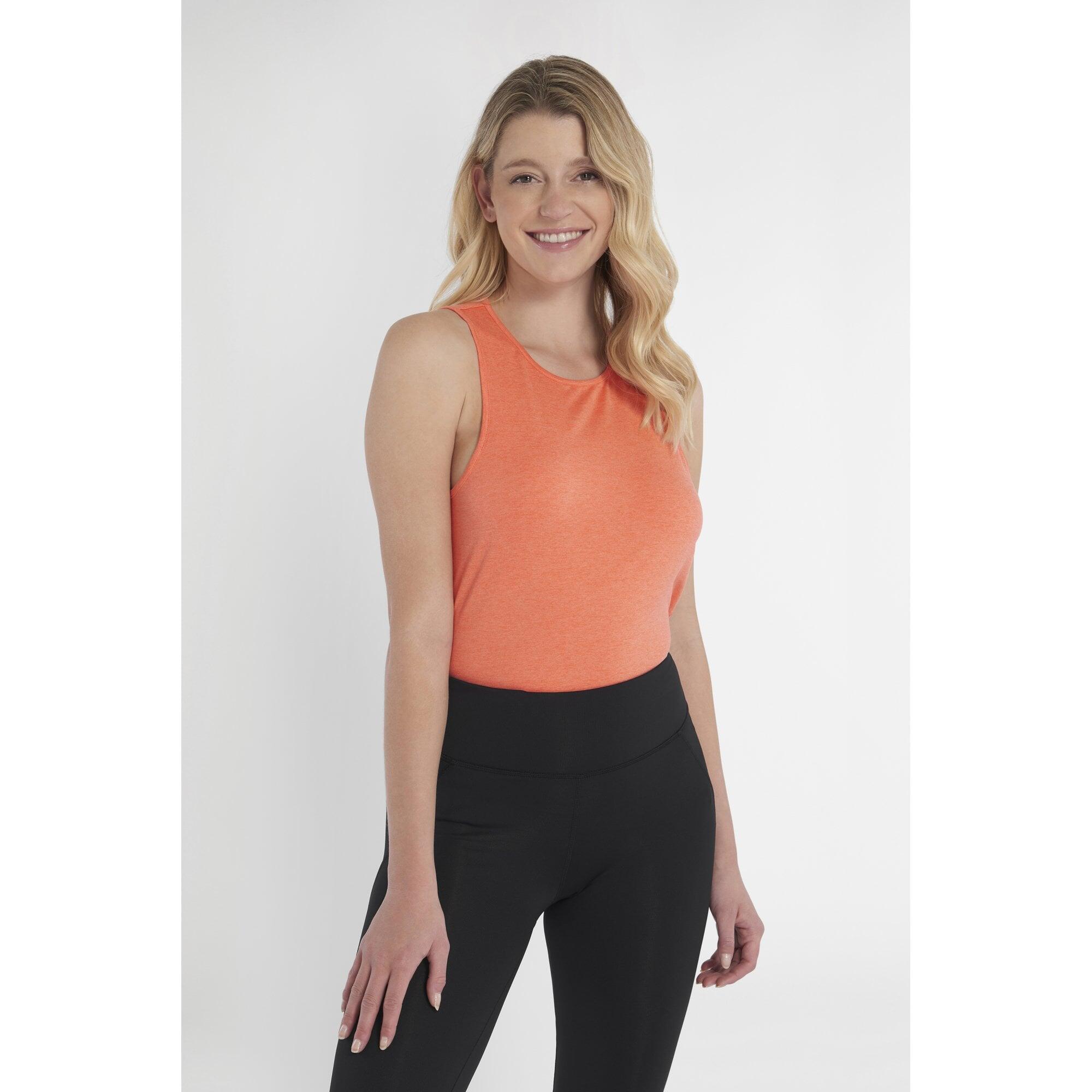 Calvin Klein Ladies RELAX SLEEVELESS TANK TOP Coral Marl 3/5