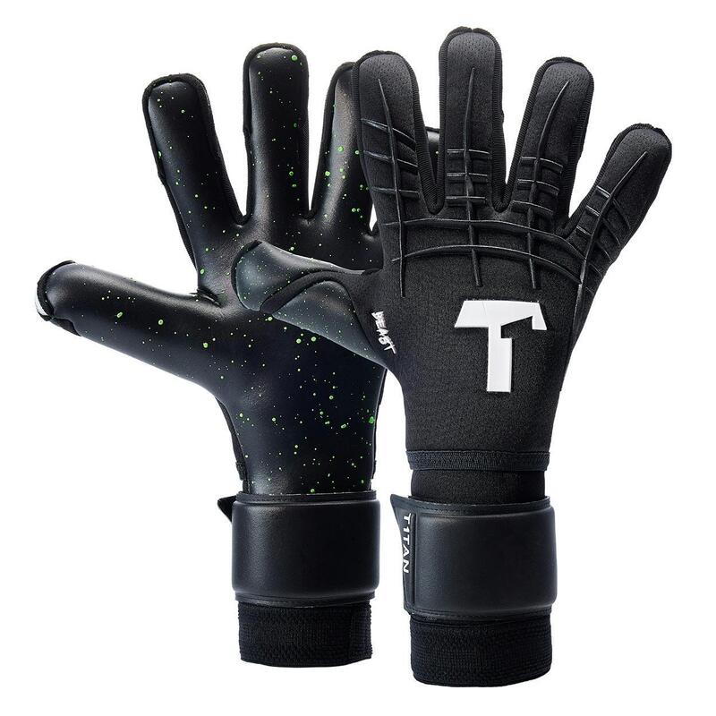 Keepershandschoenen voetbal volwassen Black Beast 3.0 Fingersave