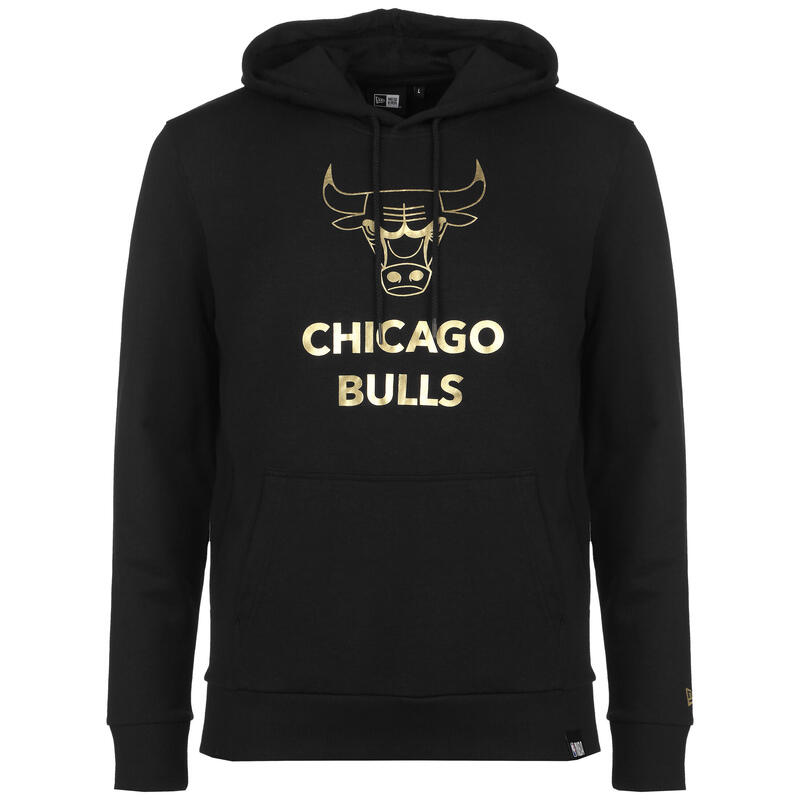 Felpa uomo new era chicago bulls logo metallizzato-