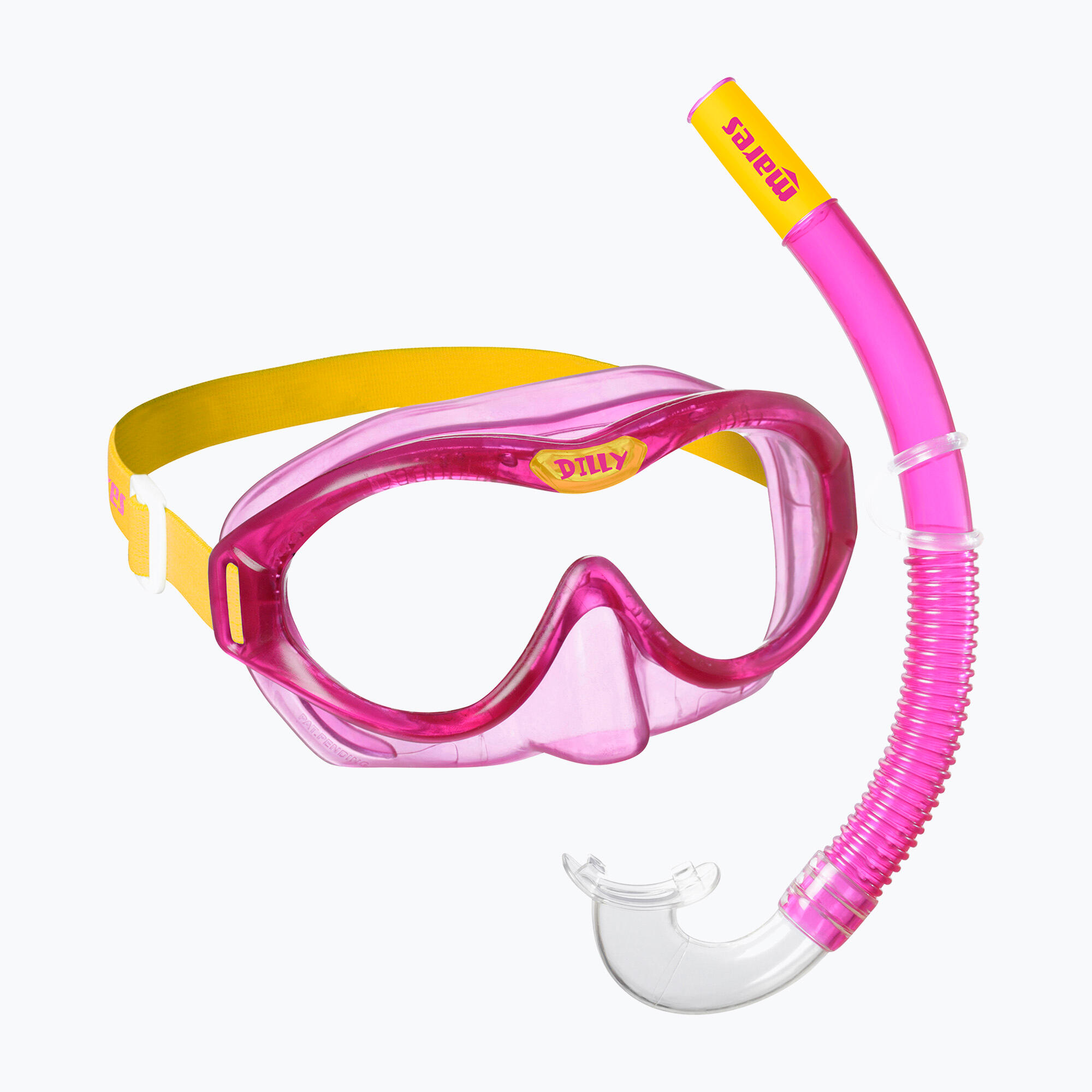 Set da snorkeling per bambini DILLY Giallo Rosa 5/5