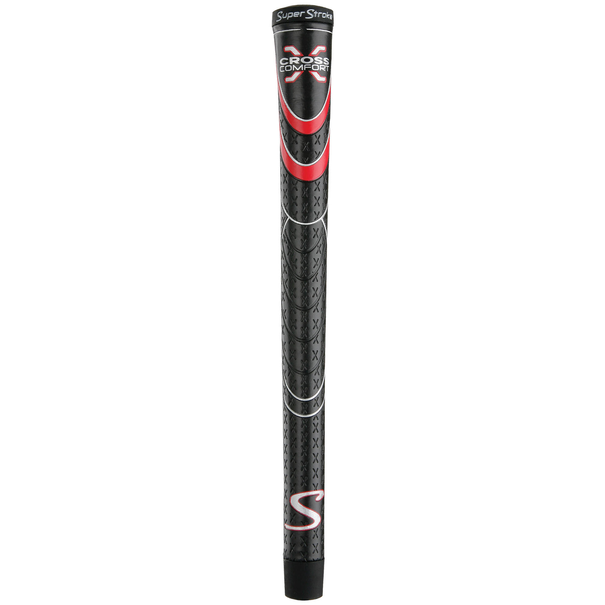 SuperStroke Cross Comfort Golf Grips Oversize Black/Red 2/3