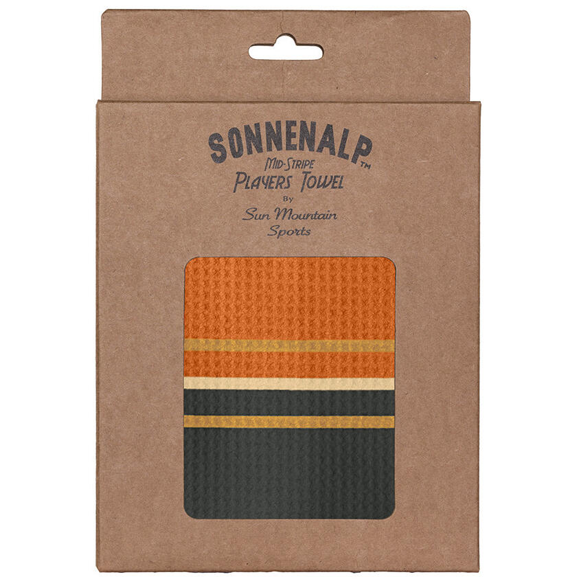 Sonnenalp Mid Stripe Towel Cabin-Umber-Wheat 2/3