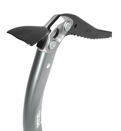 Piolet técnico Petzl Quark PANNE 50 cm mango bimaterial hoja ICE modular 3/5