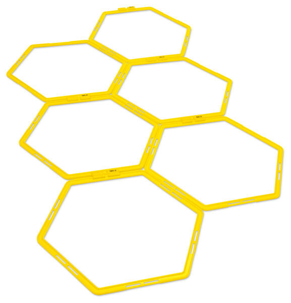 Speed Web Agilité, Explosivité, Jeu de Jambes Anneaux Hexagonaux Personnalisable 3/7