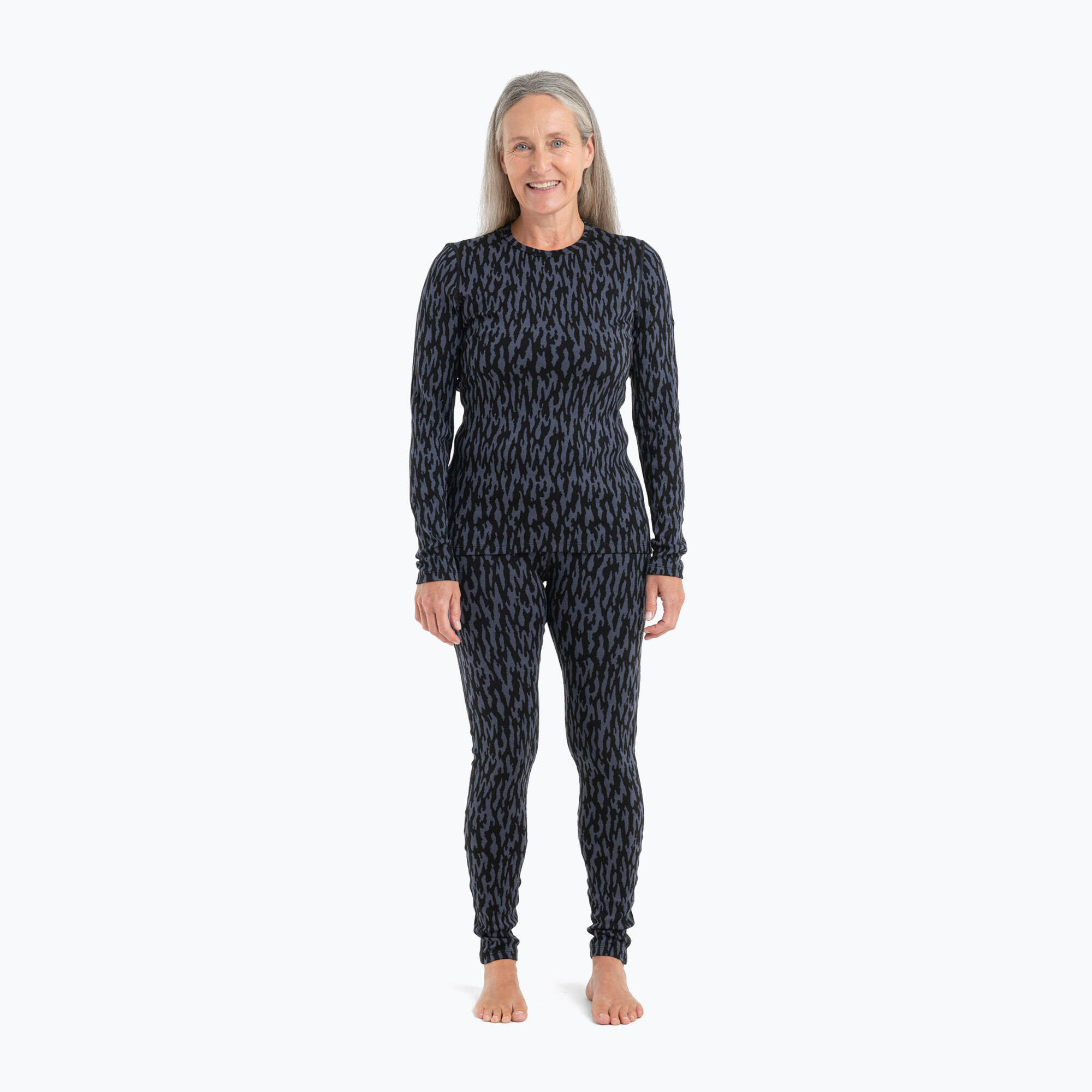 Spodnie termoaktywne damskie icebreaker Merino 260 Vertex Leggings Glacial Camo 5/7