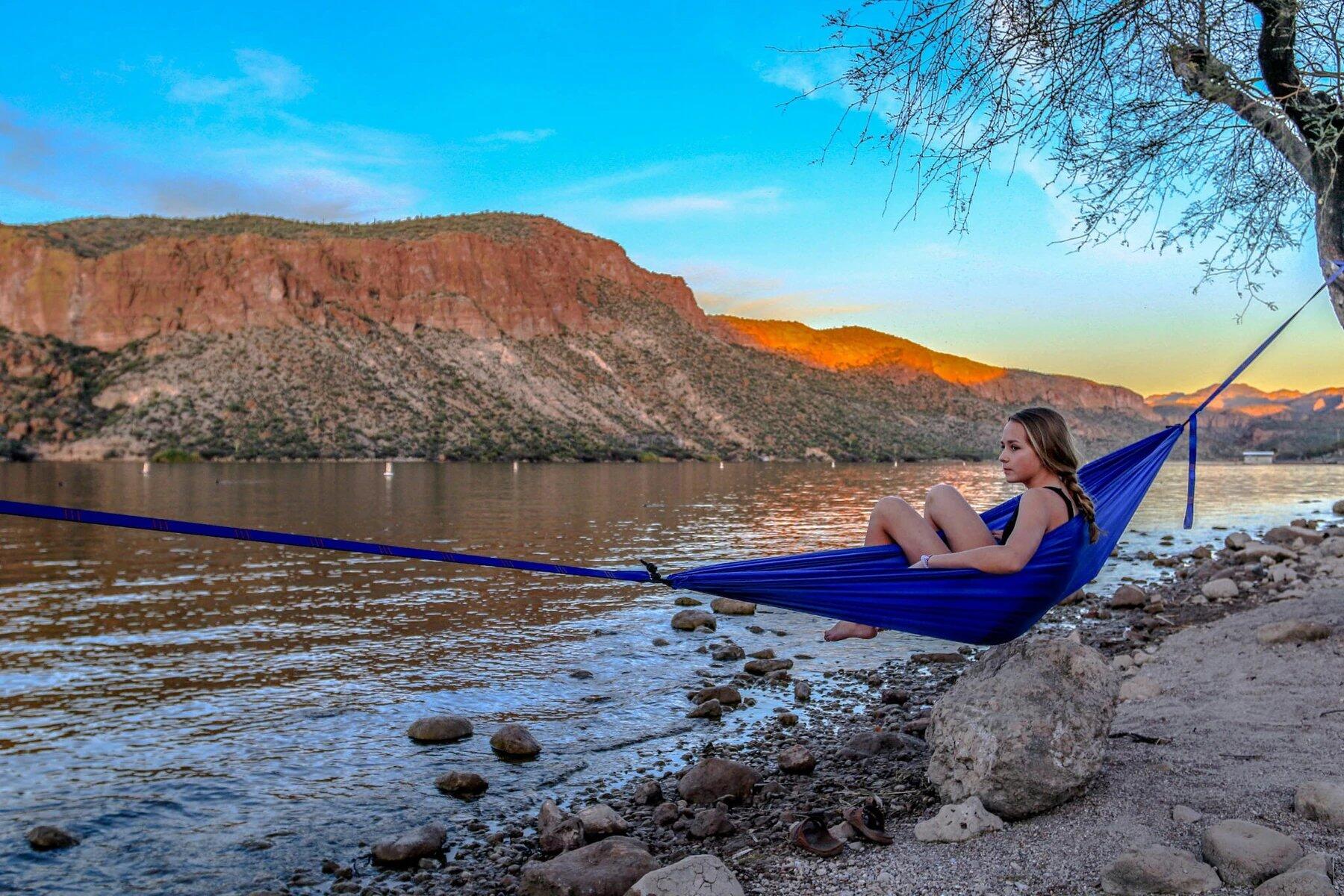 Hamak Grand Trunk Ultralight Starter blue 7/7