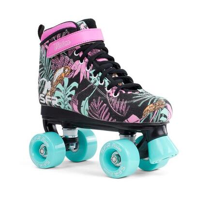 SFR Roller Quad Enfant Vision Canvas Floral Noir