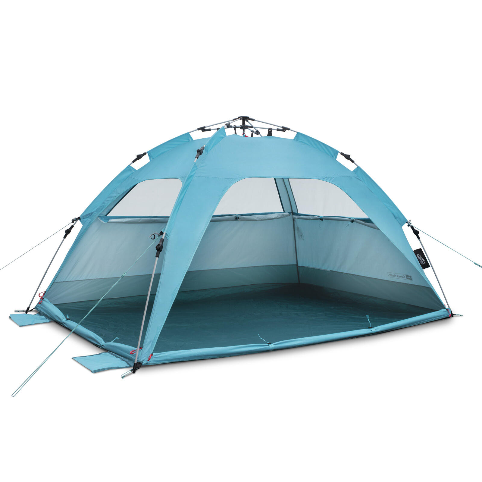 QEEDO Strandmuschel Pop Up Quick Palm Strand Oceanblue Schnellaufbau UV80+ qeedo