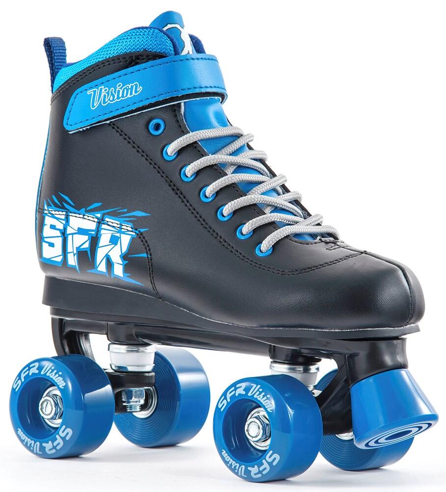 Vision II Black/Blue Kids Quad Roller Skates 2/3