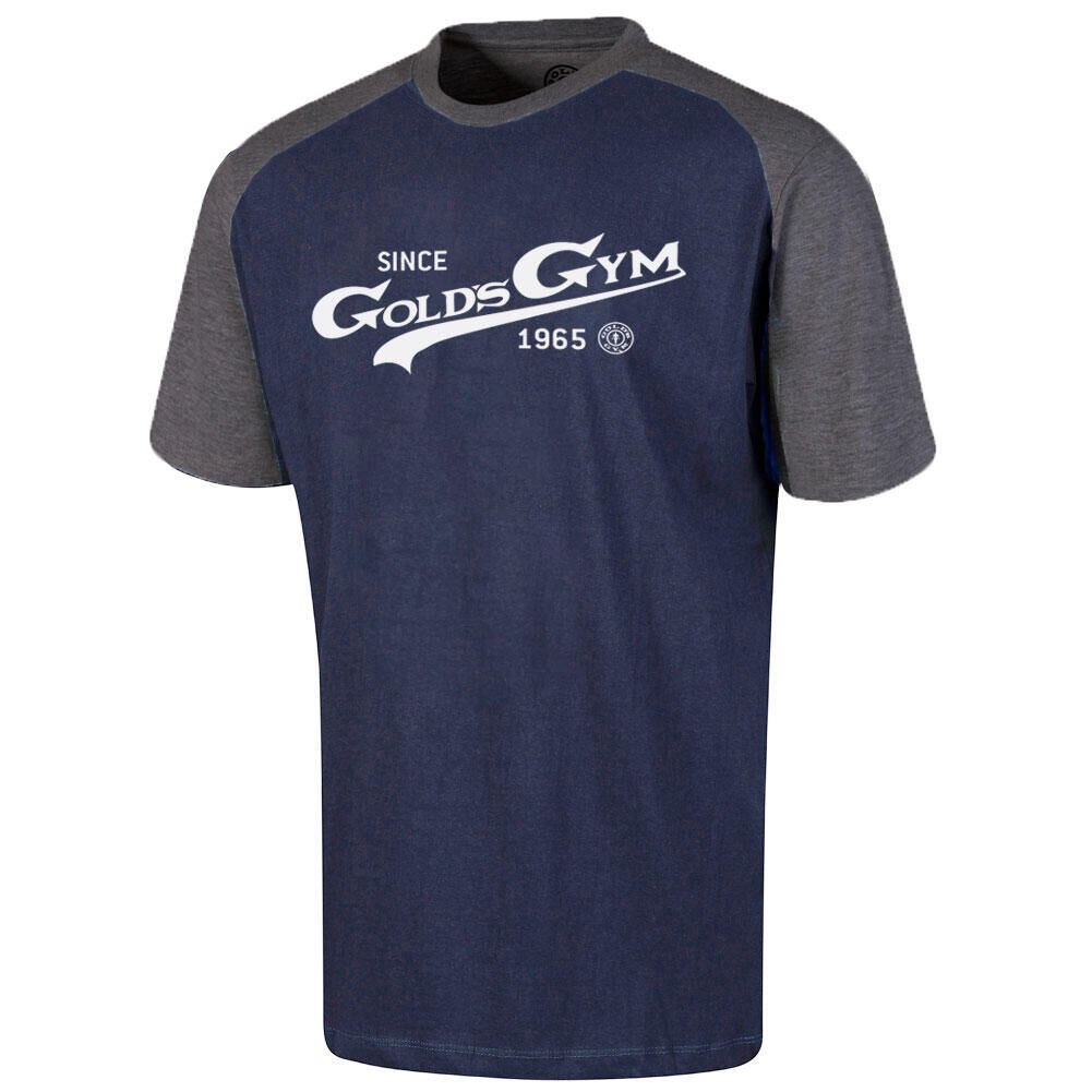 GOLD'S GYM Gold's Gym Men's Vintage Chest Print Crew Neck T-Shirt