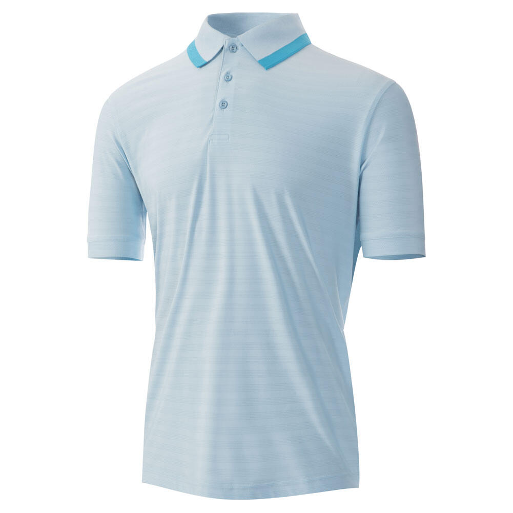 ISLAND GREEN Mens Jacquard Knit Polo Shirt