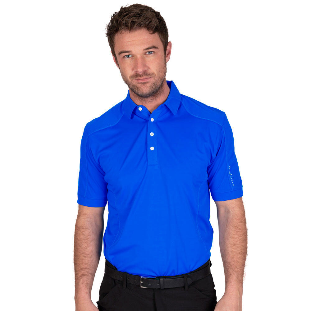Mens Top Stitch Golf Polo Shirt 2/3