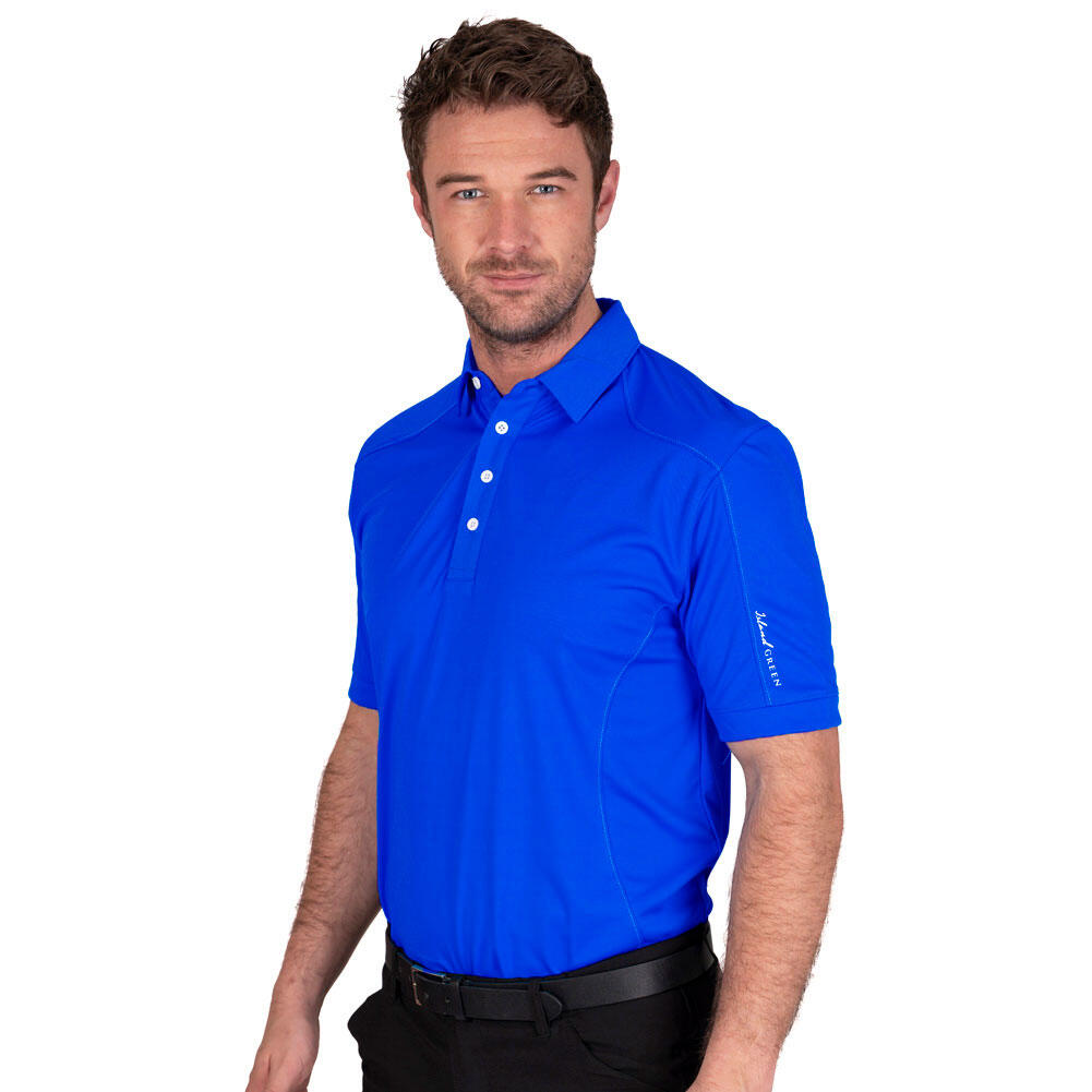 Mens Top Stitch Golf Polo Shirt 1/3