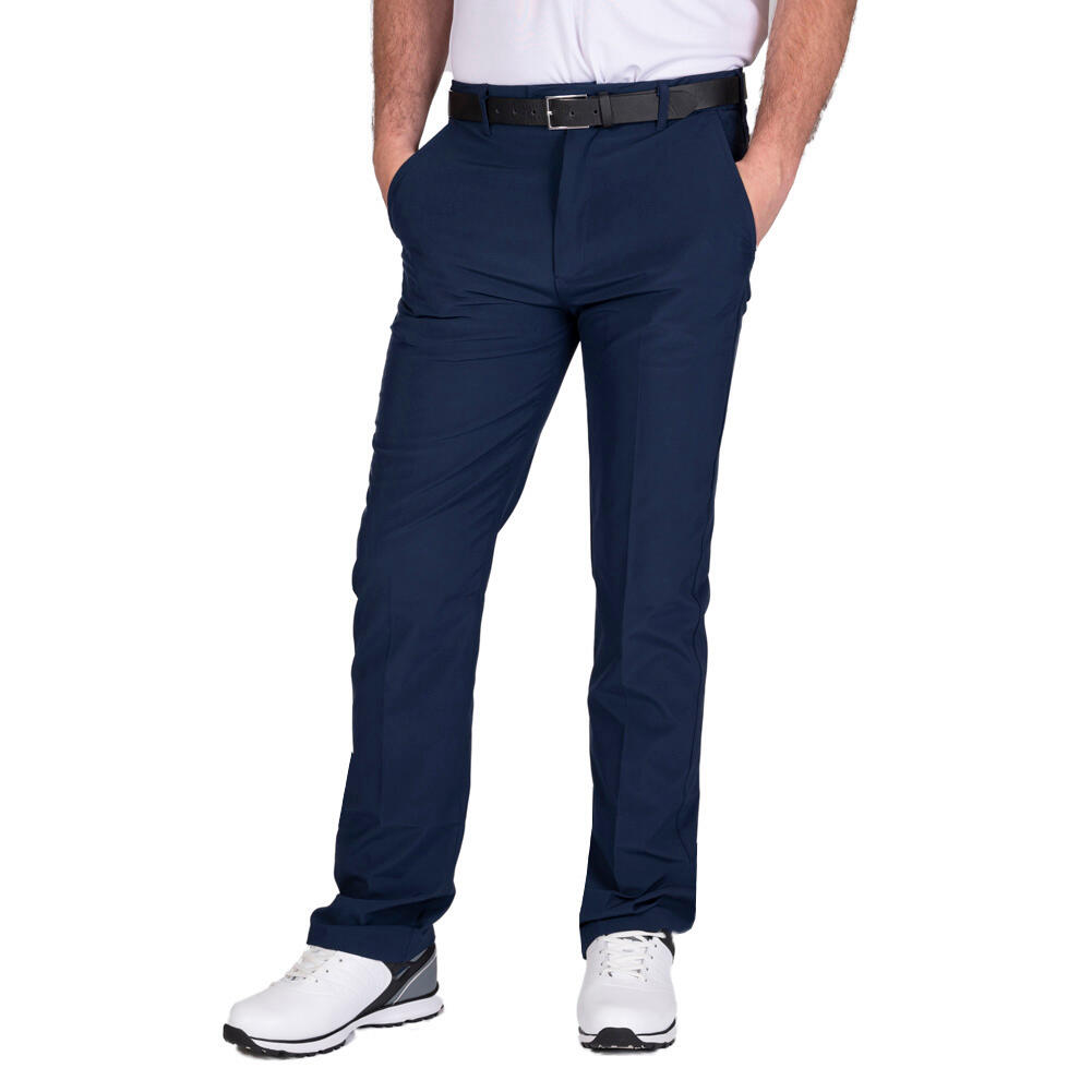 ISLAND GREEN Mens Tapered Stretch Golf Trousers