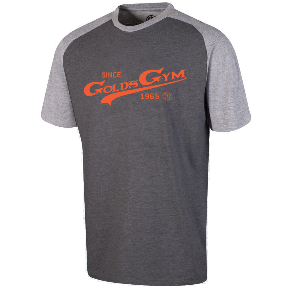 GOLD'S GYM Gold's Gym Men's Vintage Chest Print Crew Neck T-Shirt