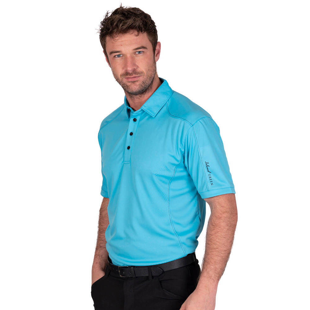 Mens Top Stitch Golf Polo Shirt 2/5