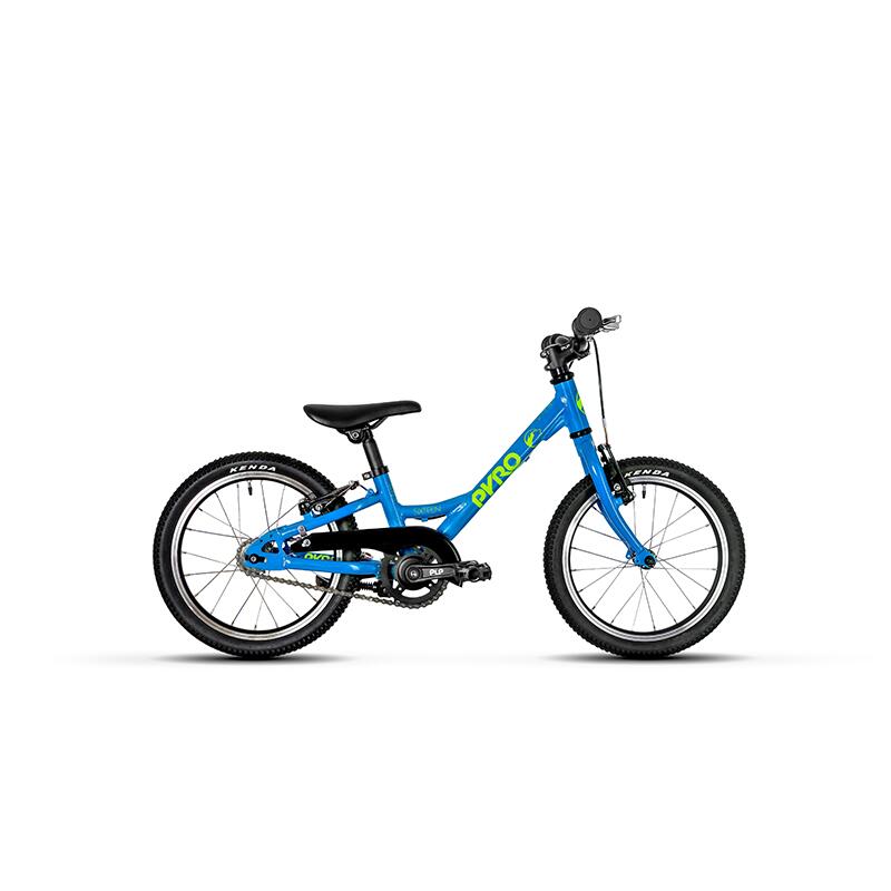 PYRO BIKES PYRO SIXTEEN small blau - Leichtes 16-Zoll Kinderfahrrad, Lenker mitwachsend