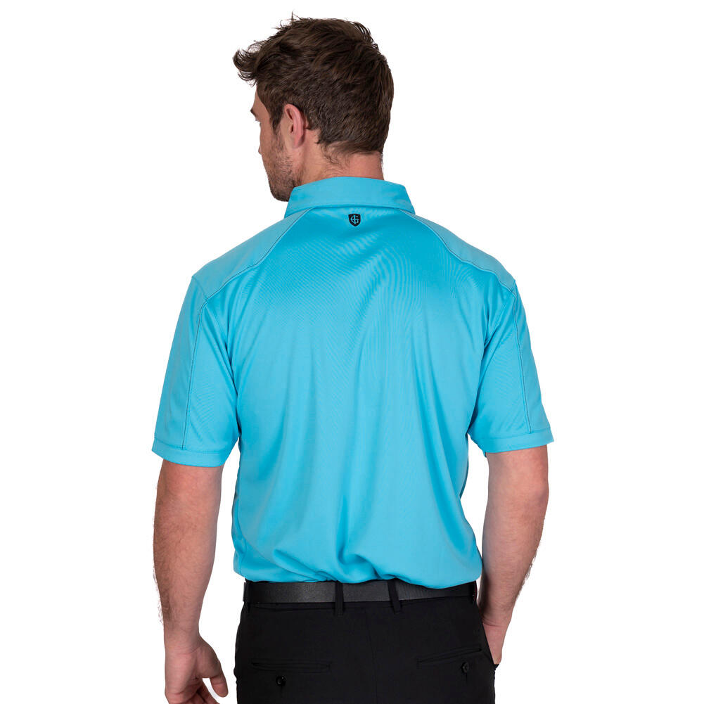 Mens Top Stitch Golf Polo Shirt 3/5