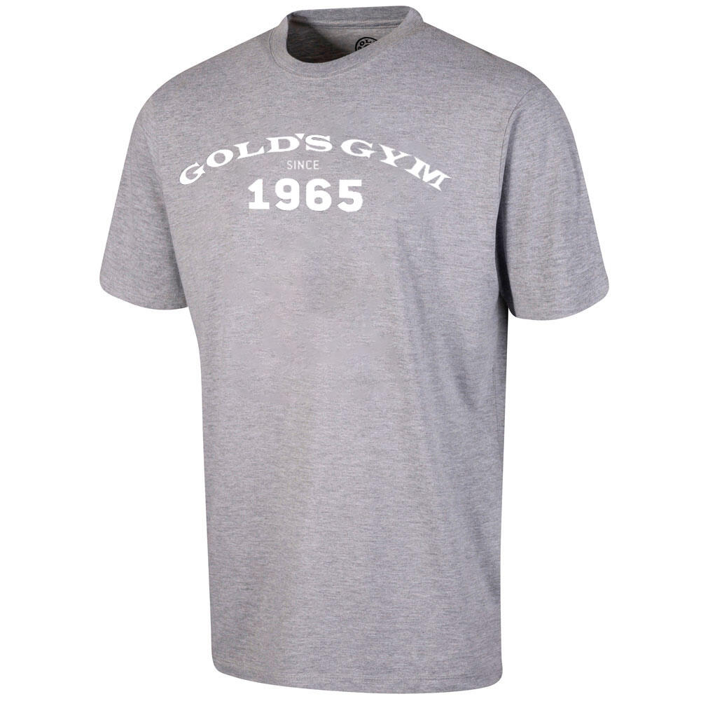 Gold's Gym Mens Chest Print Crew Neck T-Shirt 1/3