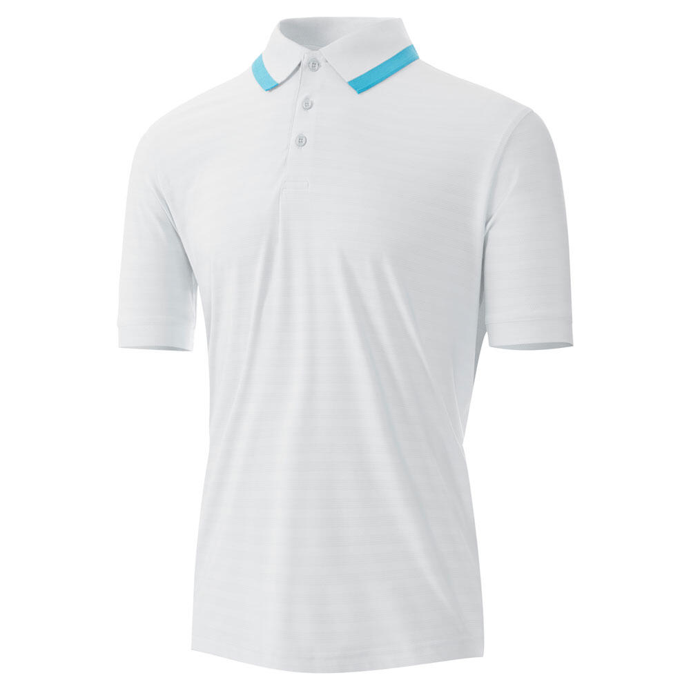 Mens Jacquard Knit Polo Shirt 1/3