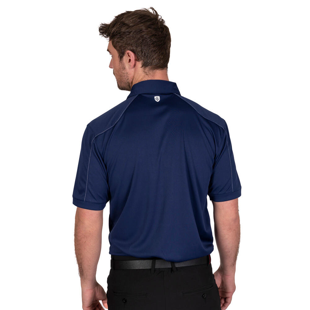 Mens Top Stitch Golf Polo Shirt 3/5