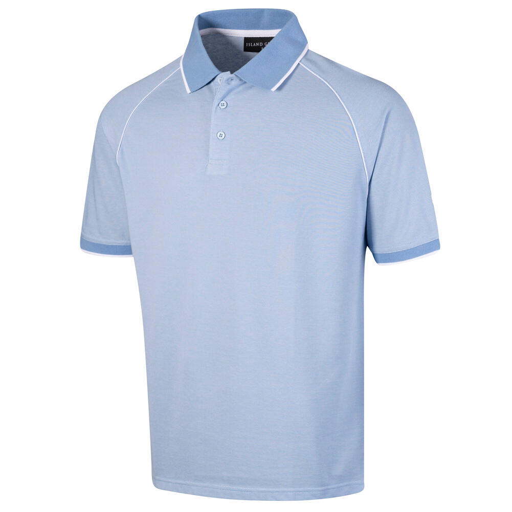 Mens UV Protection Raglan Golf Polo Shirt 1/4