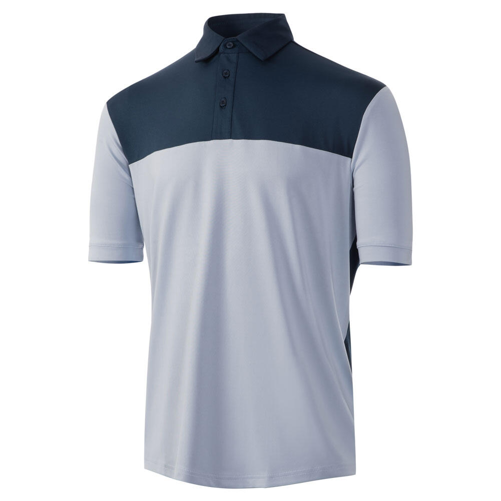 Mens Colour Block Polo Shirt 1/3