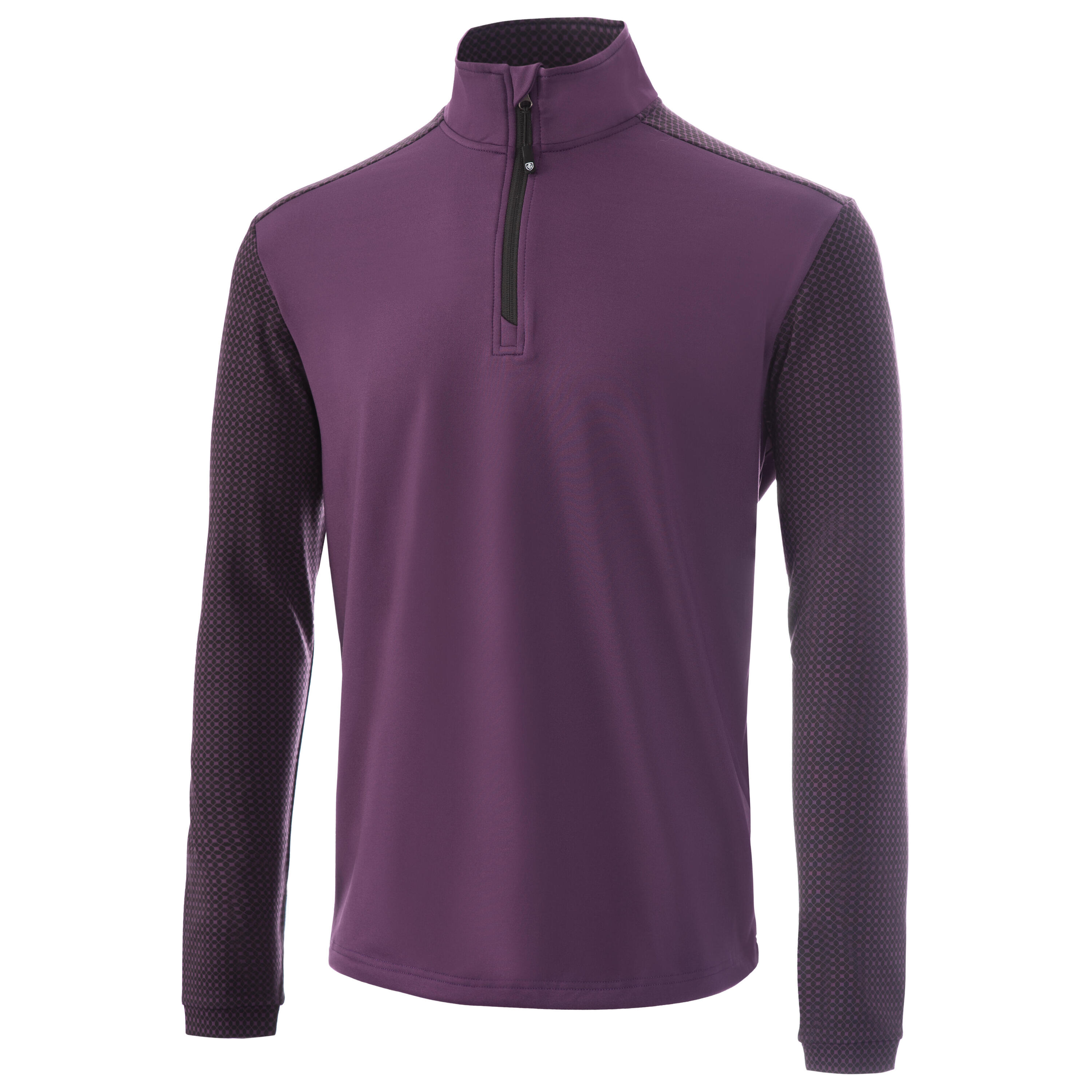 Mens Geometric Print Golf Top Layer 1/4