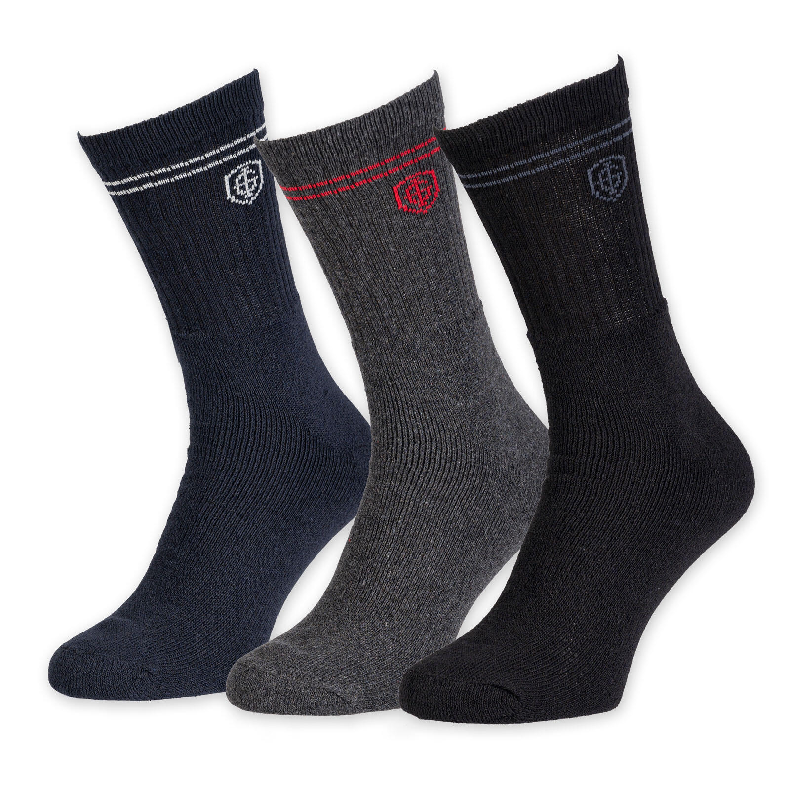 Mens Double Striped Socks 1/7