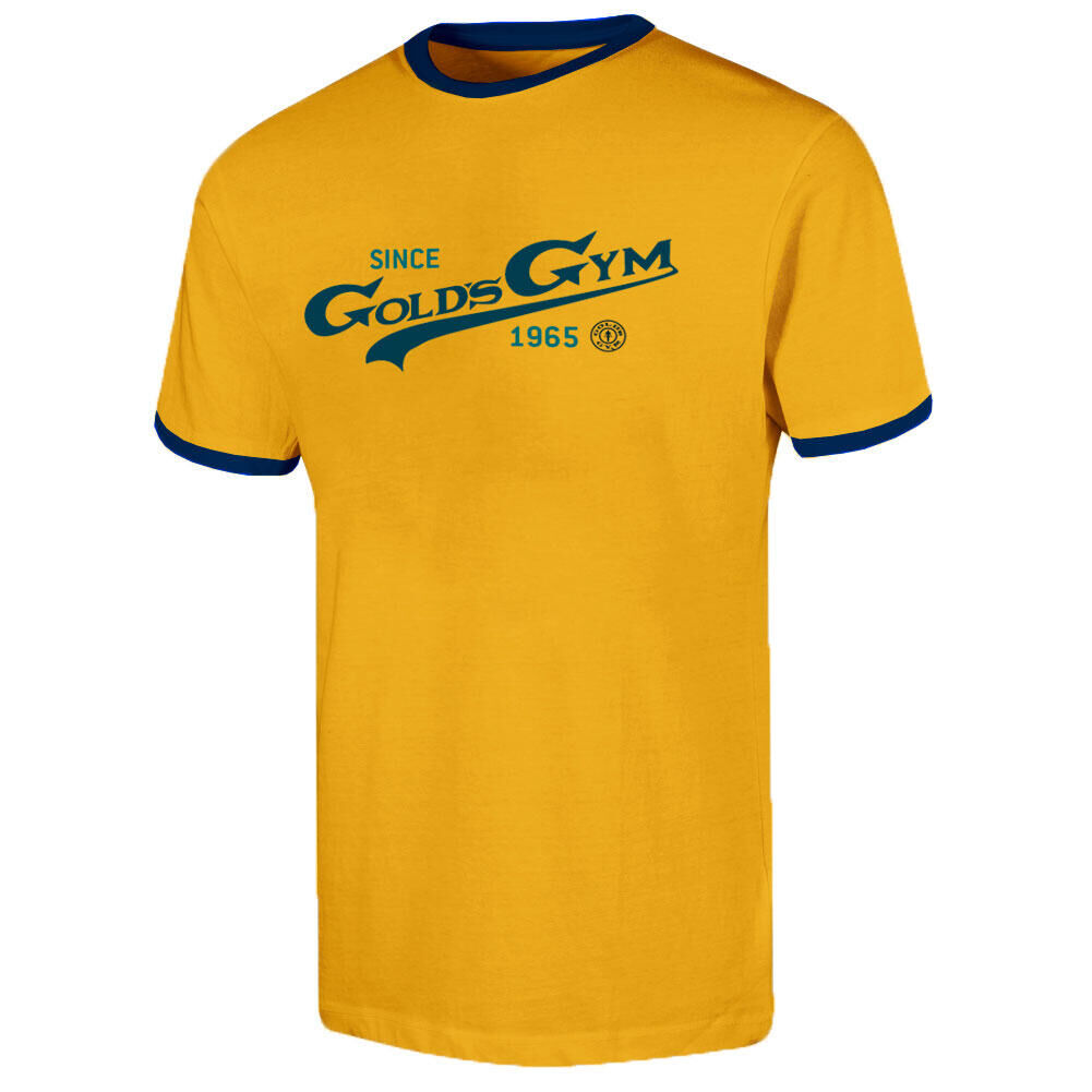 GOLD'S GYM Gold's Gym Men's Vintage Chest Print Crew Neck T-Shirt