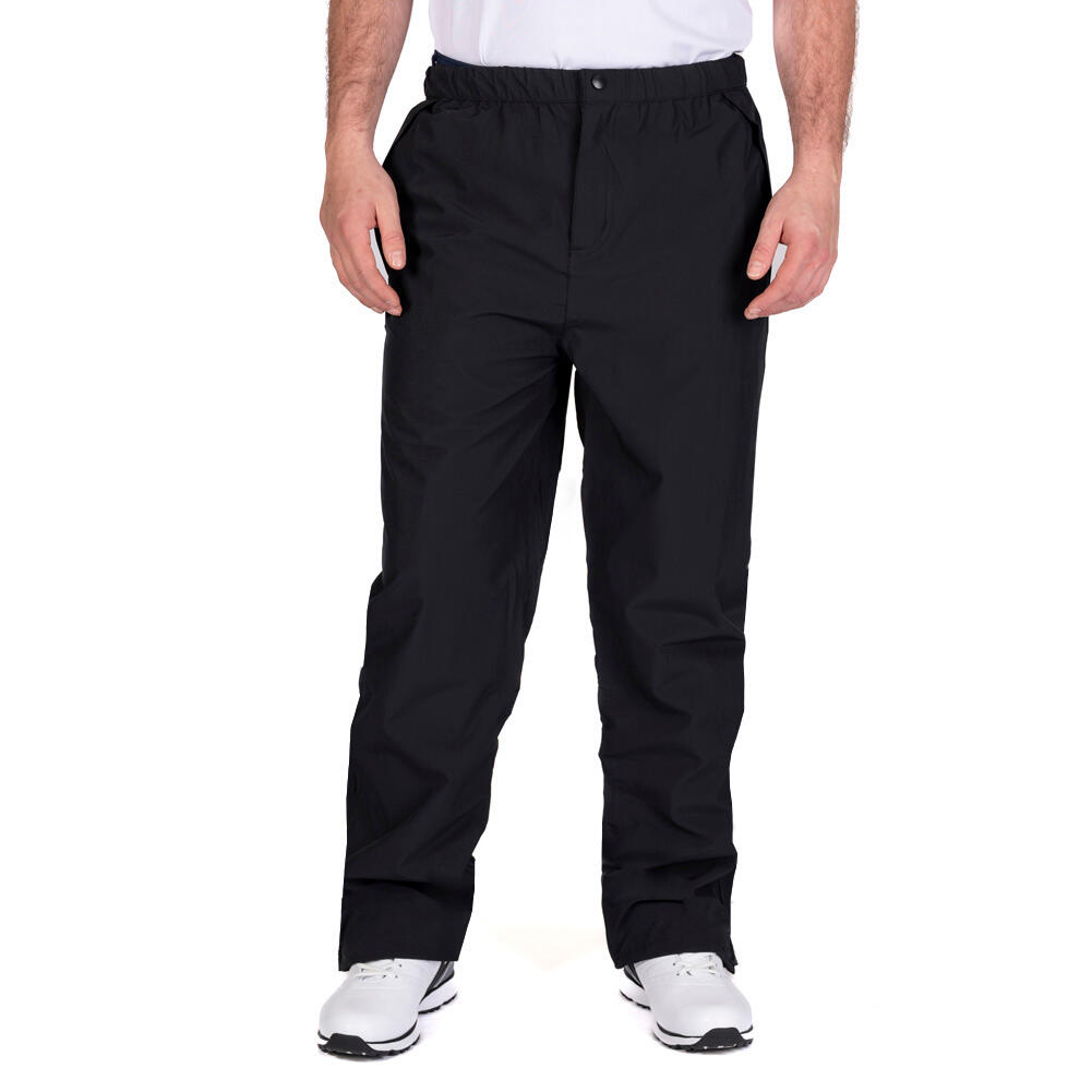 Mens Dropped Hem Stretch Waterproof Golf Trousers 2/7