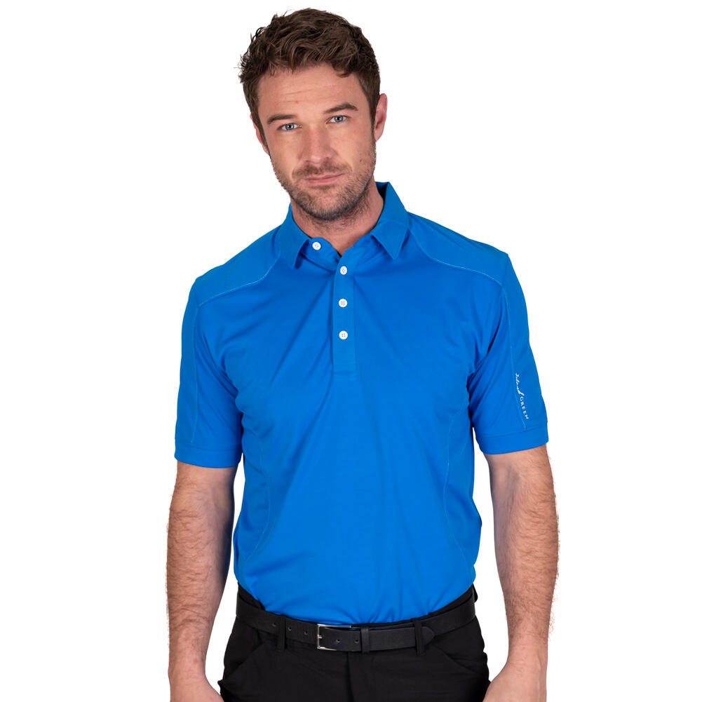 Mens Top Stitch Golf Polo Shirt 2/5